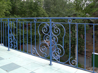 Forged balcony fence