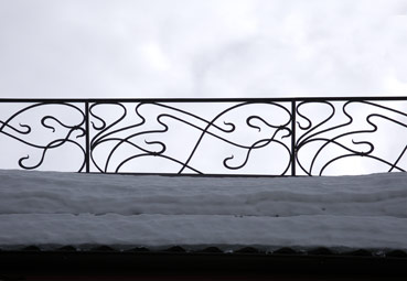 Forged balcony fence